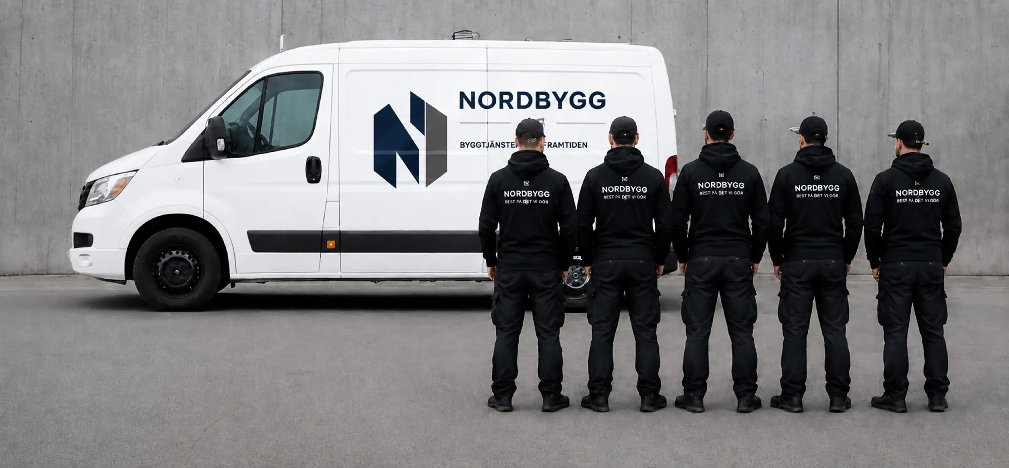 NORDBYGG AS medarbeidere og firmabil